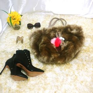 (SOLD) Anthropologie Fur Remi Reid Woven Crossbody Purse